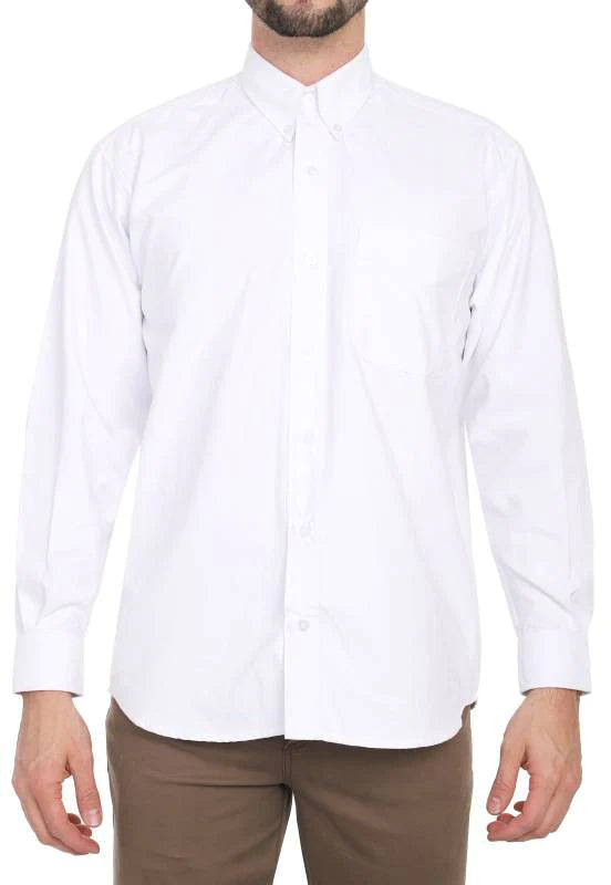 Camisa Manga Larga Lec Lee para Hombre Blanca