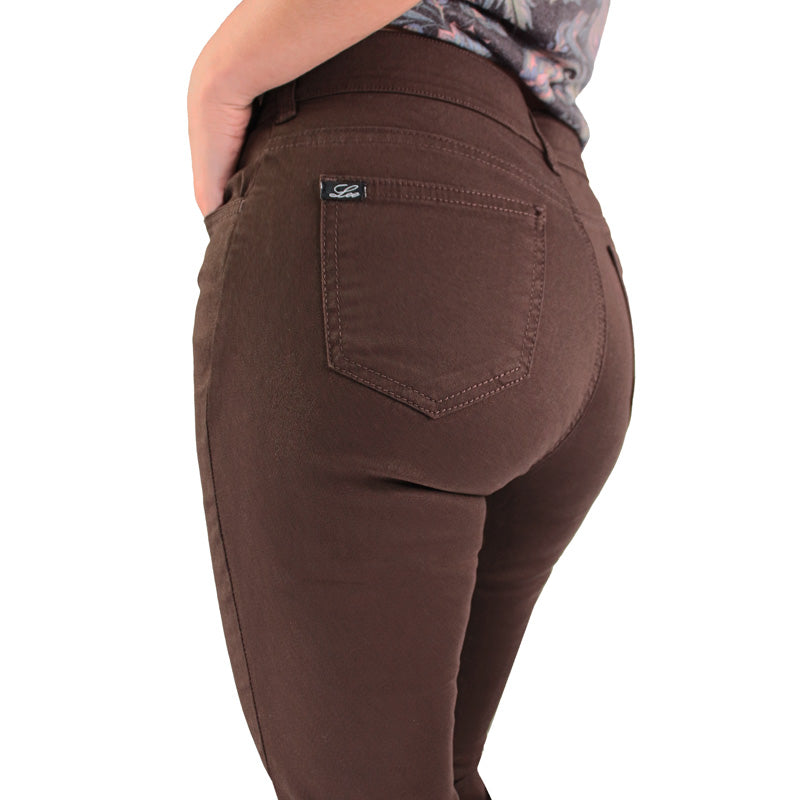 Pantalon Cafe Jeans Marron Mujer Outfit Pantalon Marron Blusa