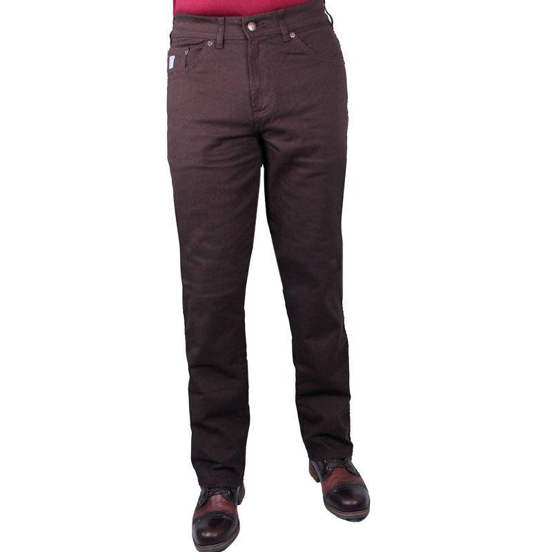 Pantalón Confort Straid Hip para Hombre Lec Lee Café