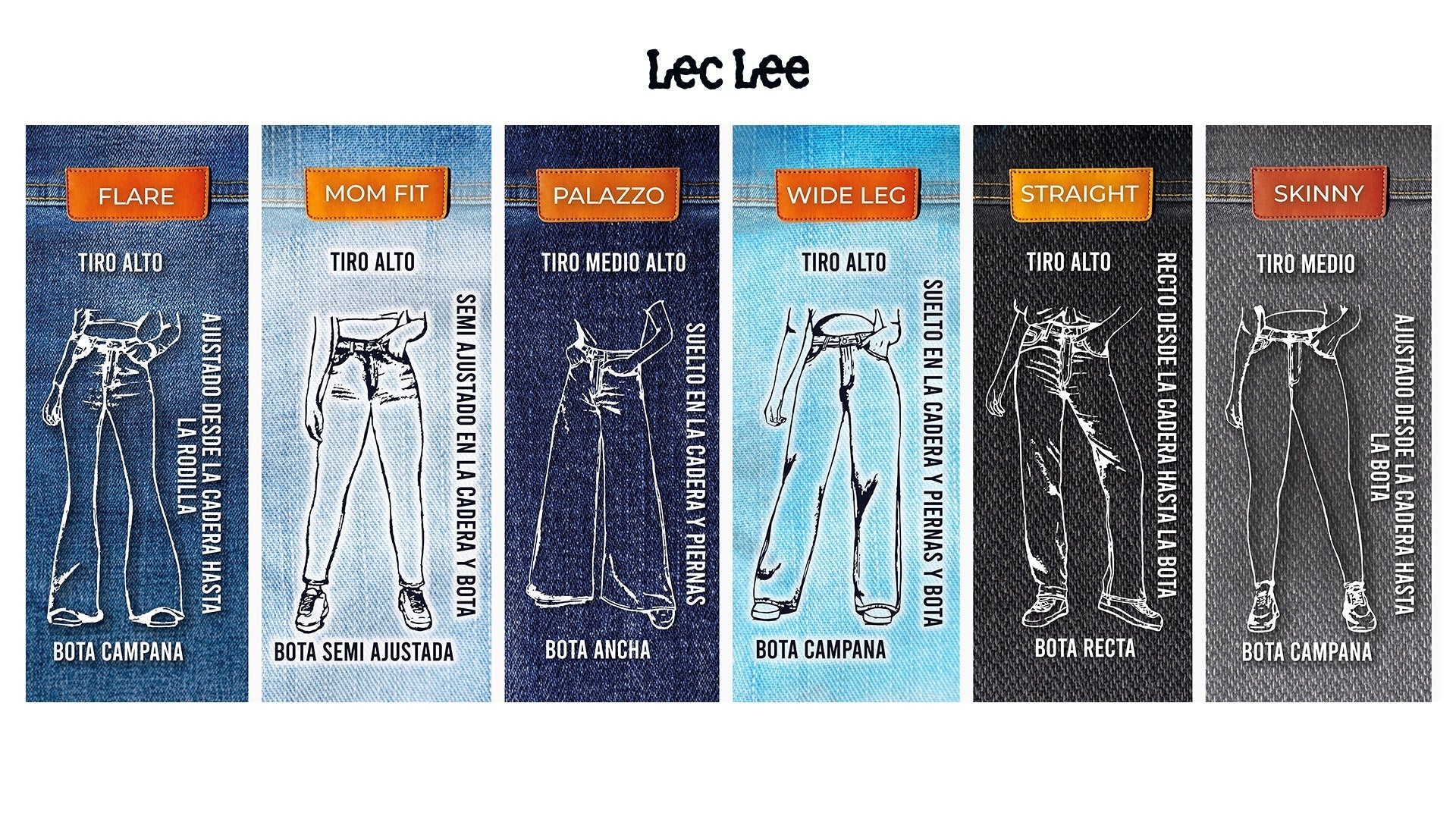 Guía definitiva de los diferentes tipos de corte de jeans