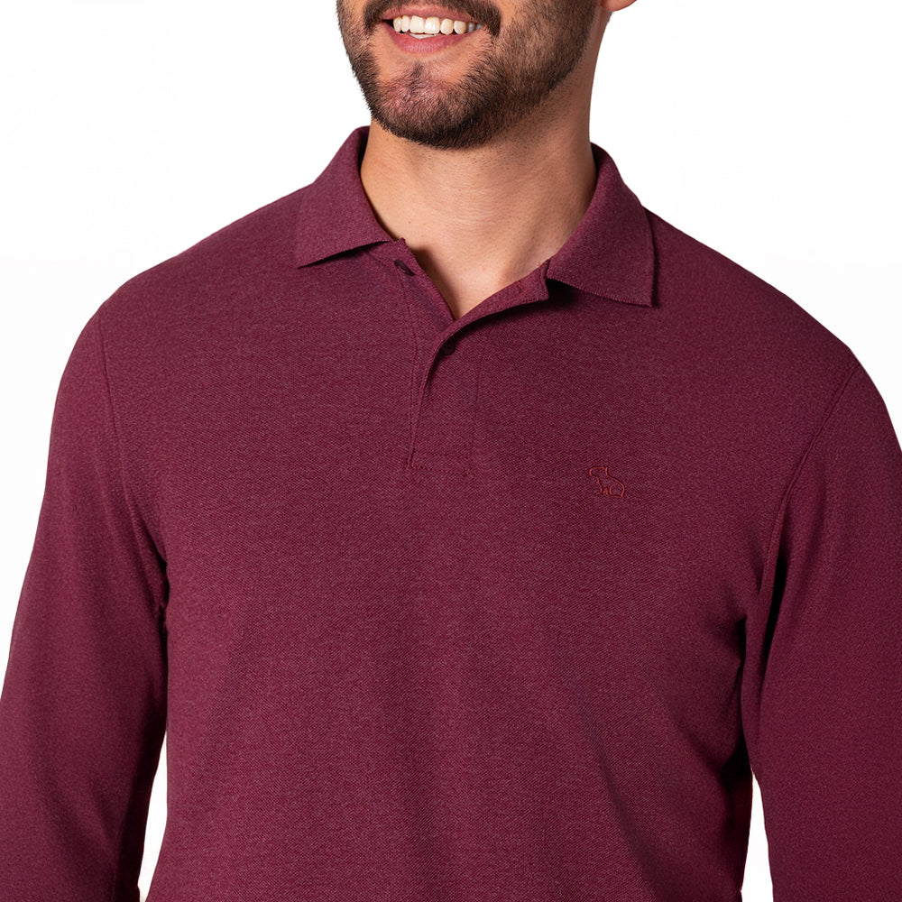 Camiseta Tipo Polo Manga Larga Lec Lee