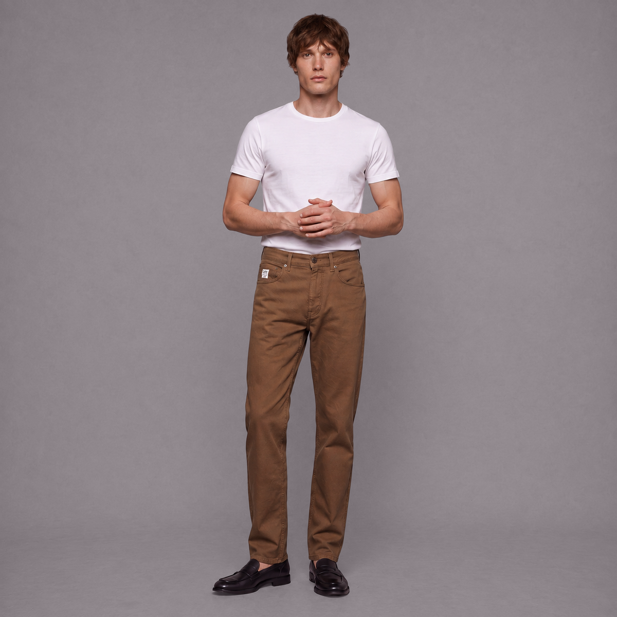 Pantalón Staid Hip Hombre Lec Lee Tabaco