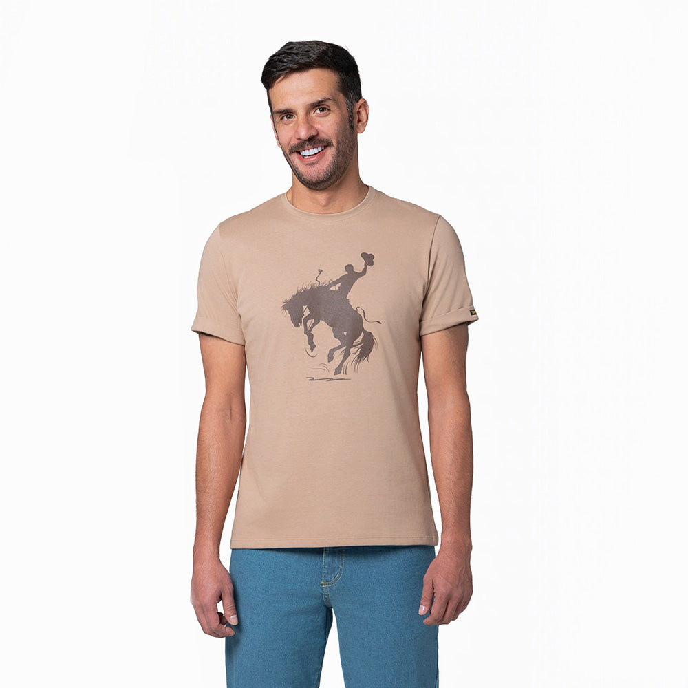 Camiseta Hombre Oversize Lec Lee Caqui