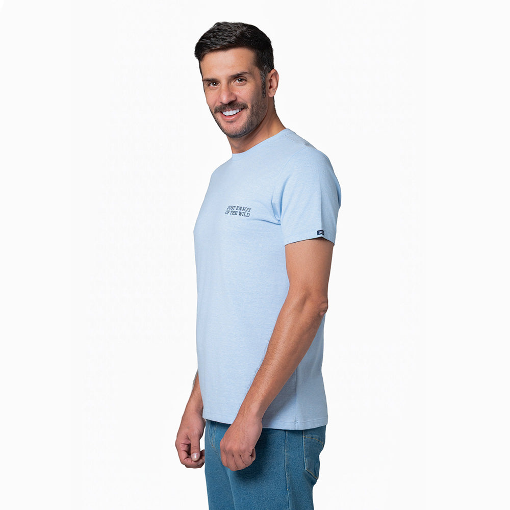 Camiseta Hombre Slim Lec Lee Azul Caro