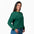 Buzo Unicolor Cerrado Mujer Lec Lee Verde Esmeralda