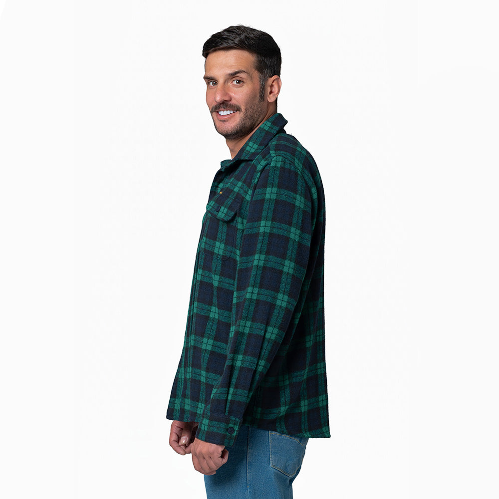 Camisa Leñadora Hombre Lec Lee Verde Verde Esmeralda/M