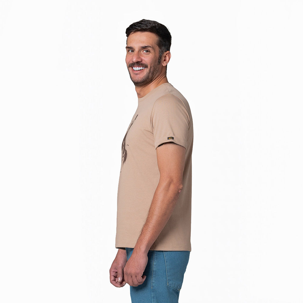 Camiseta Hombre Oversize Lec Lee Caqui