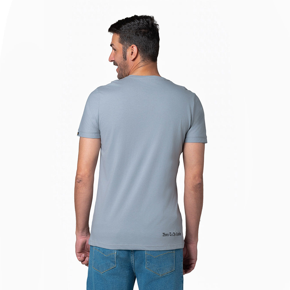 Camiseta Hombre Oversize Lec Lee Gris Claro