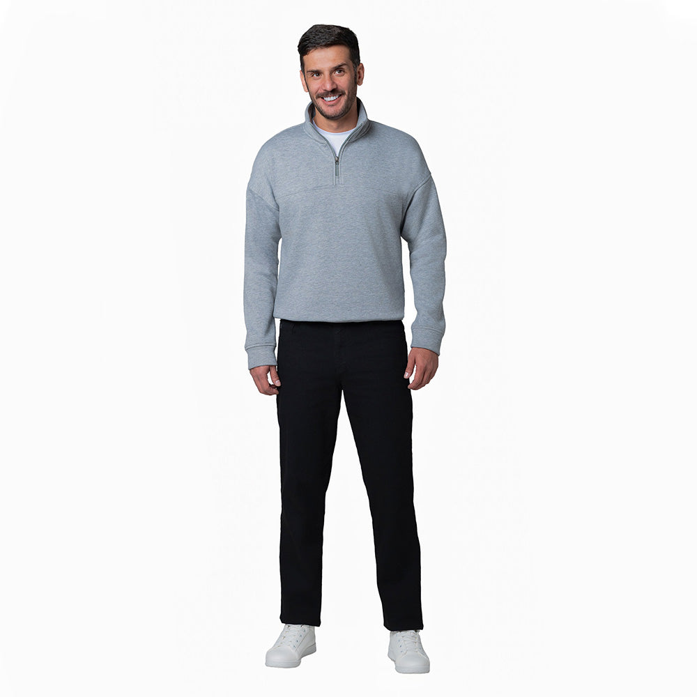 Buzo Cuello Alto Hombre Lec Lee Gris