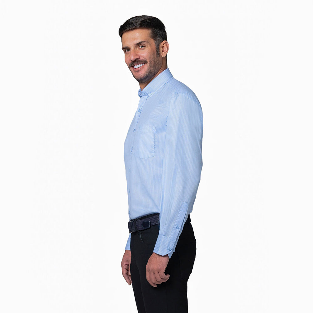 Camisa Casual Hombre Lec Lee Azul Claro