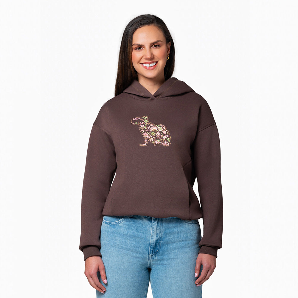 Buzo Cerrado Mujer Con Capota