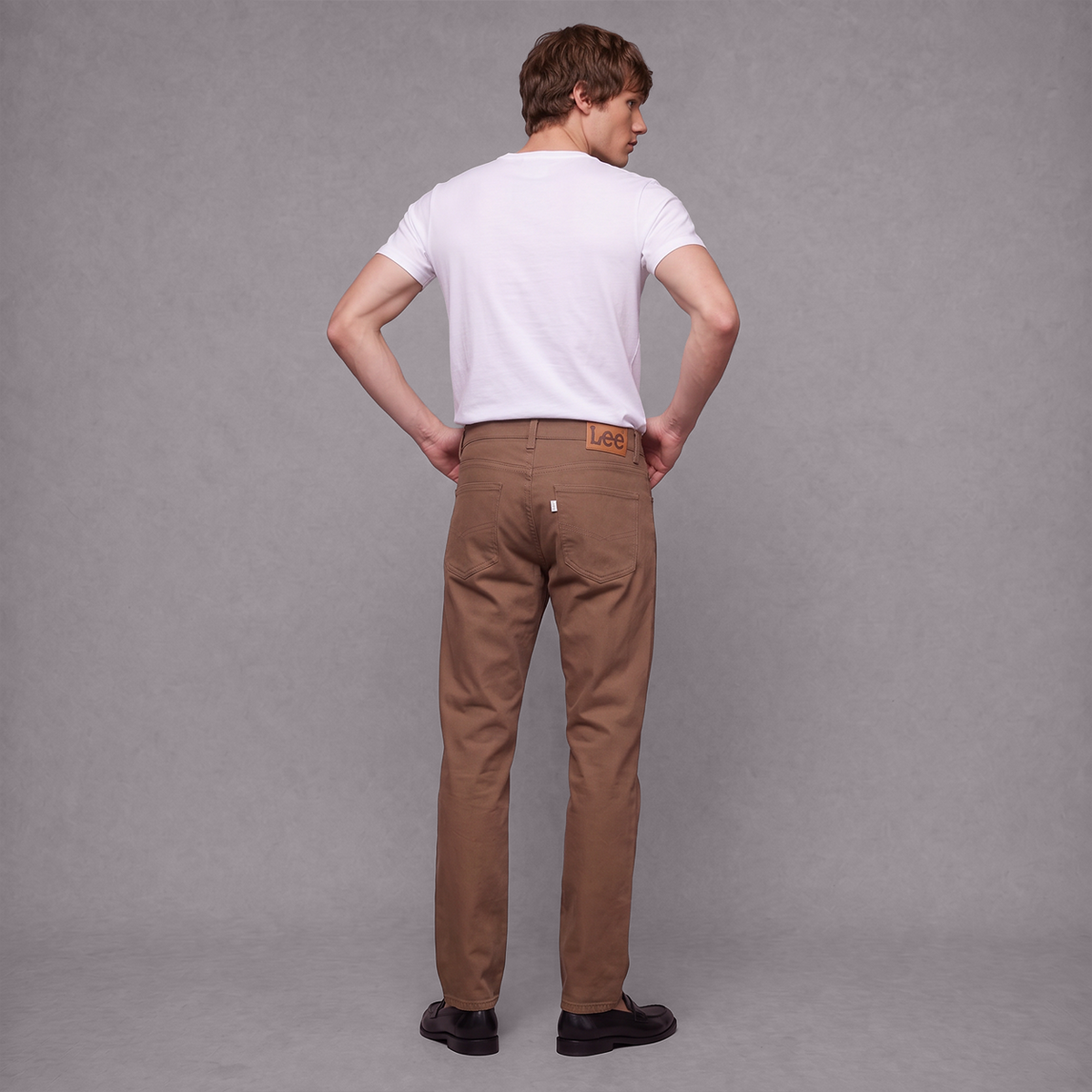 Pantalón Staid Hip Hombre Lec Lee Tabaco