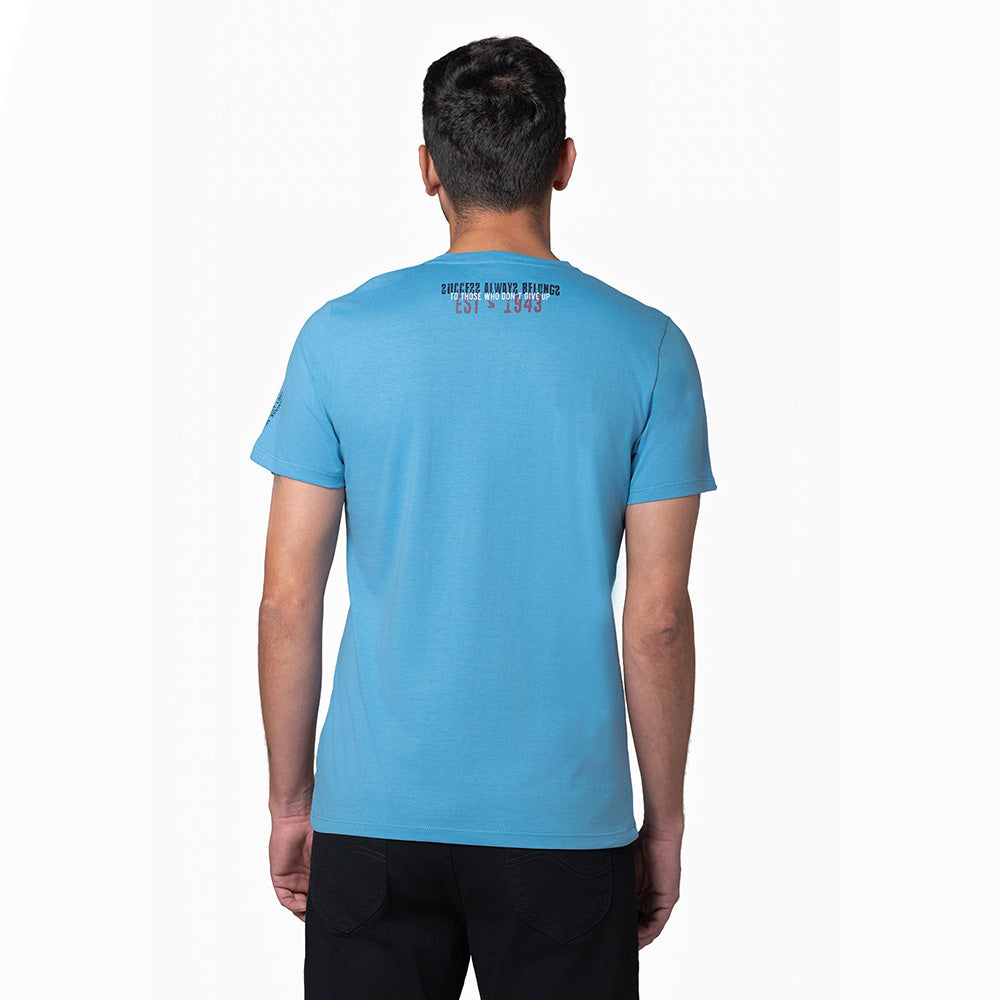 Camiseta Hombre Oversize Lec Lee Azul Hortensia