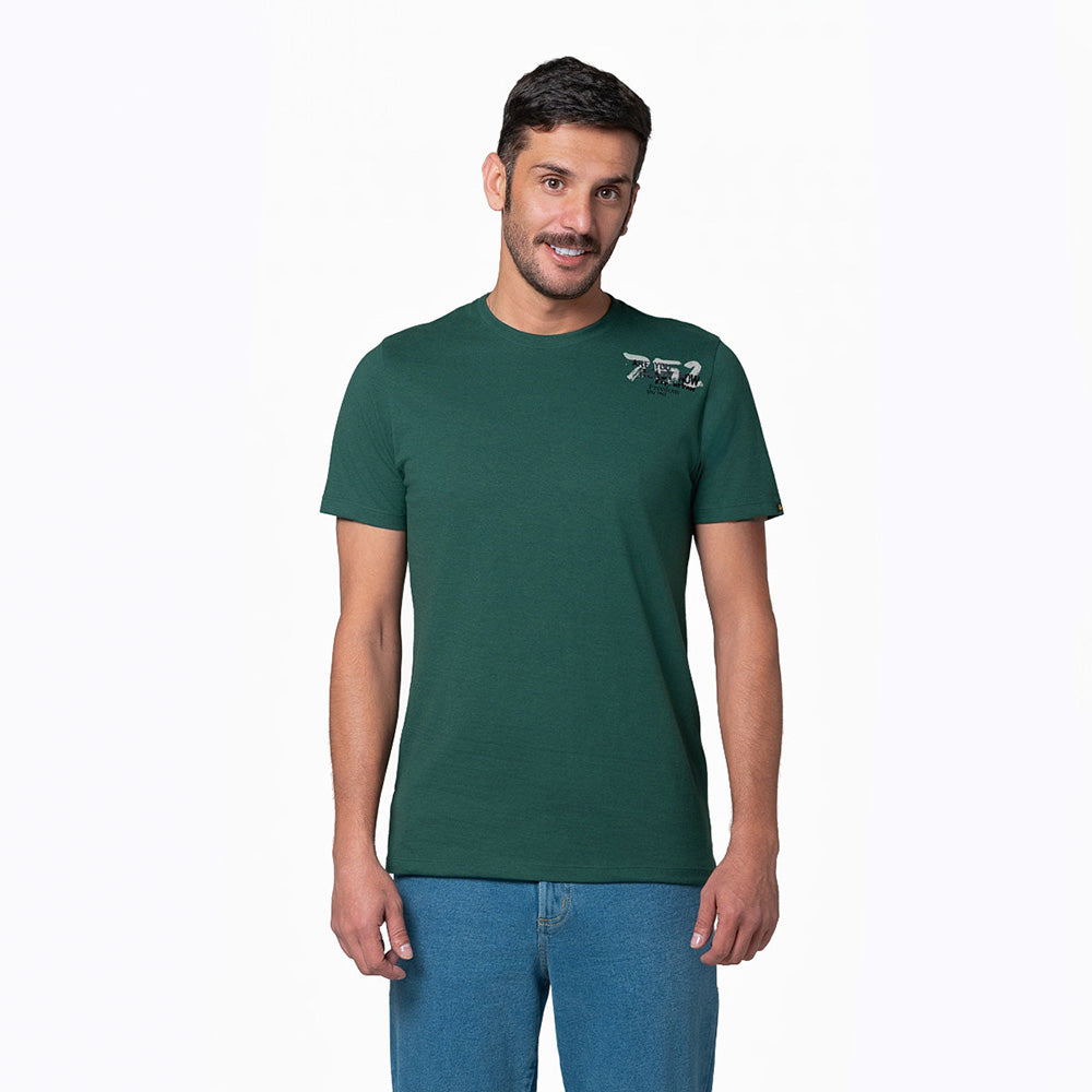 Camiseta Hombre Slim Lec Lee Azul