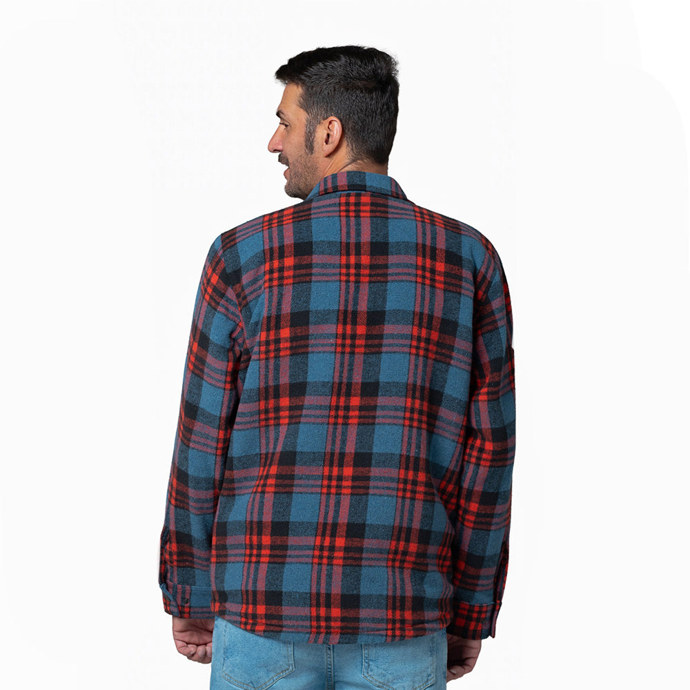 Chaqueta Leñadora Acochada para Hombre Azul Petróleo Lec Lee