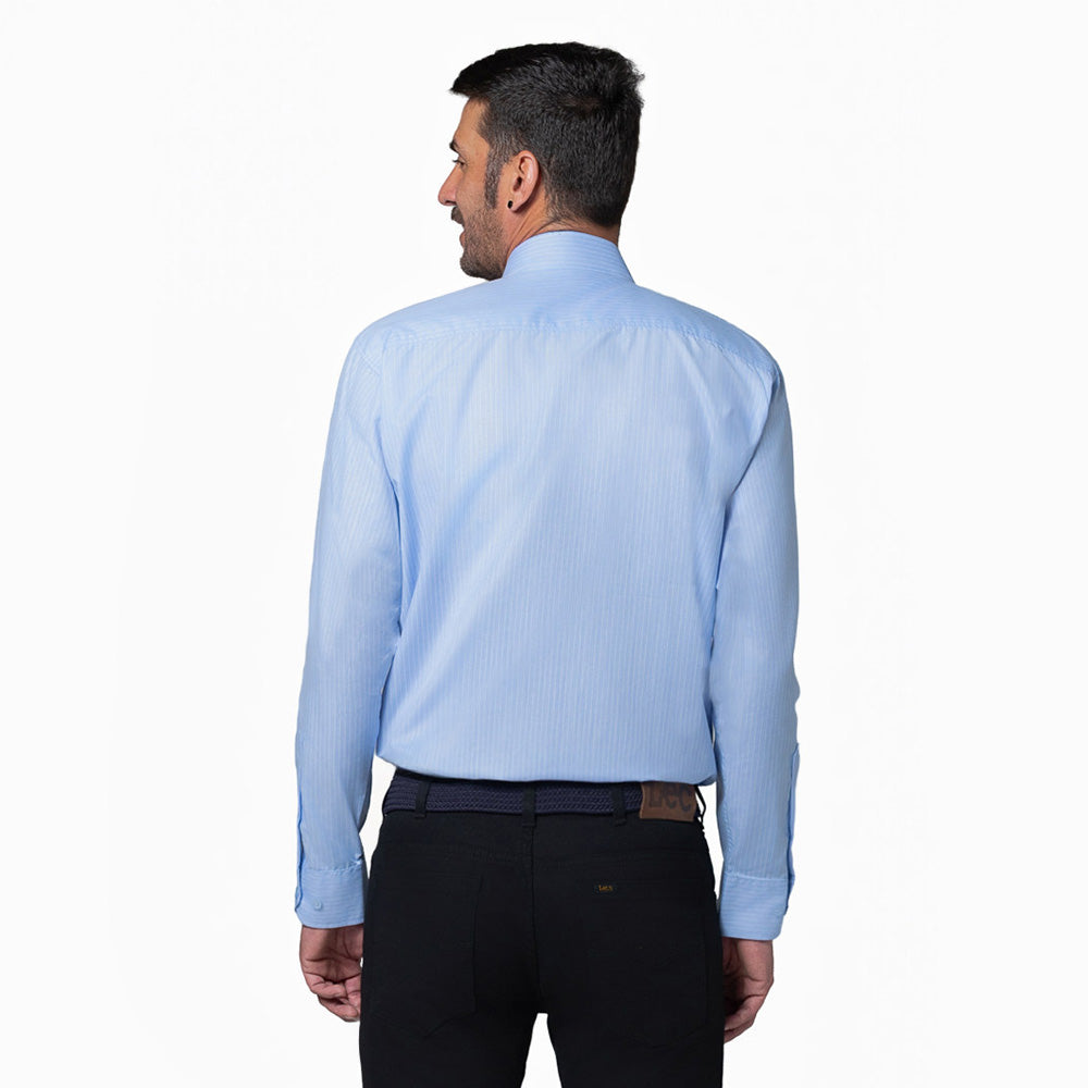 Camisa Casual Hombre Lec Lee Azul Claro