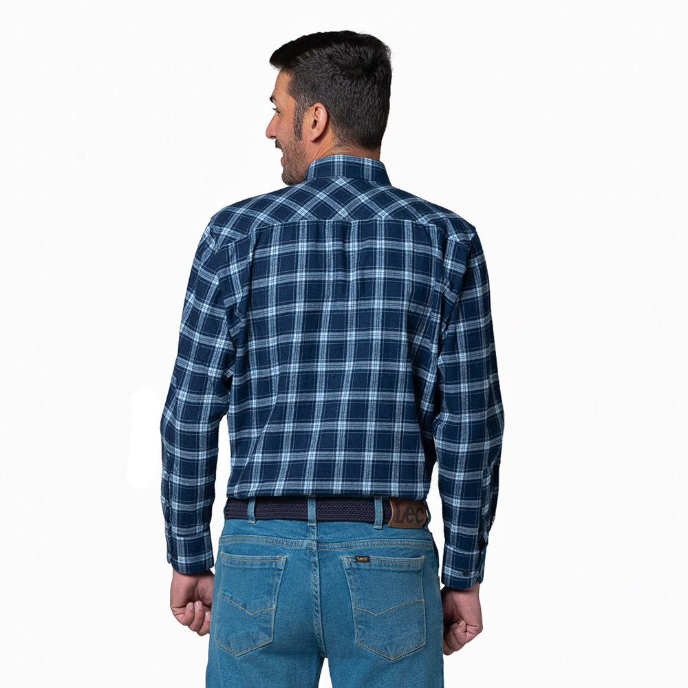 Camisa Leñadora Hombre Lec Lee Azul Oscuro