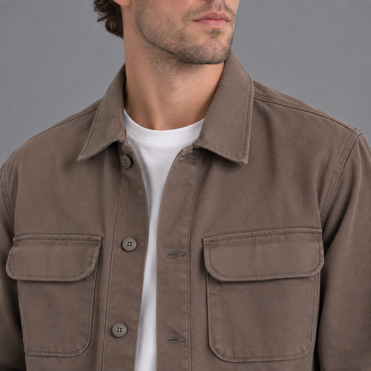 Chaqueta En Dril Hombre Lec Lee Caqui