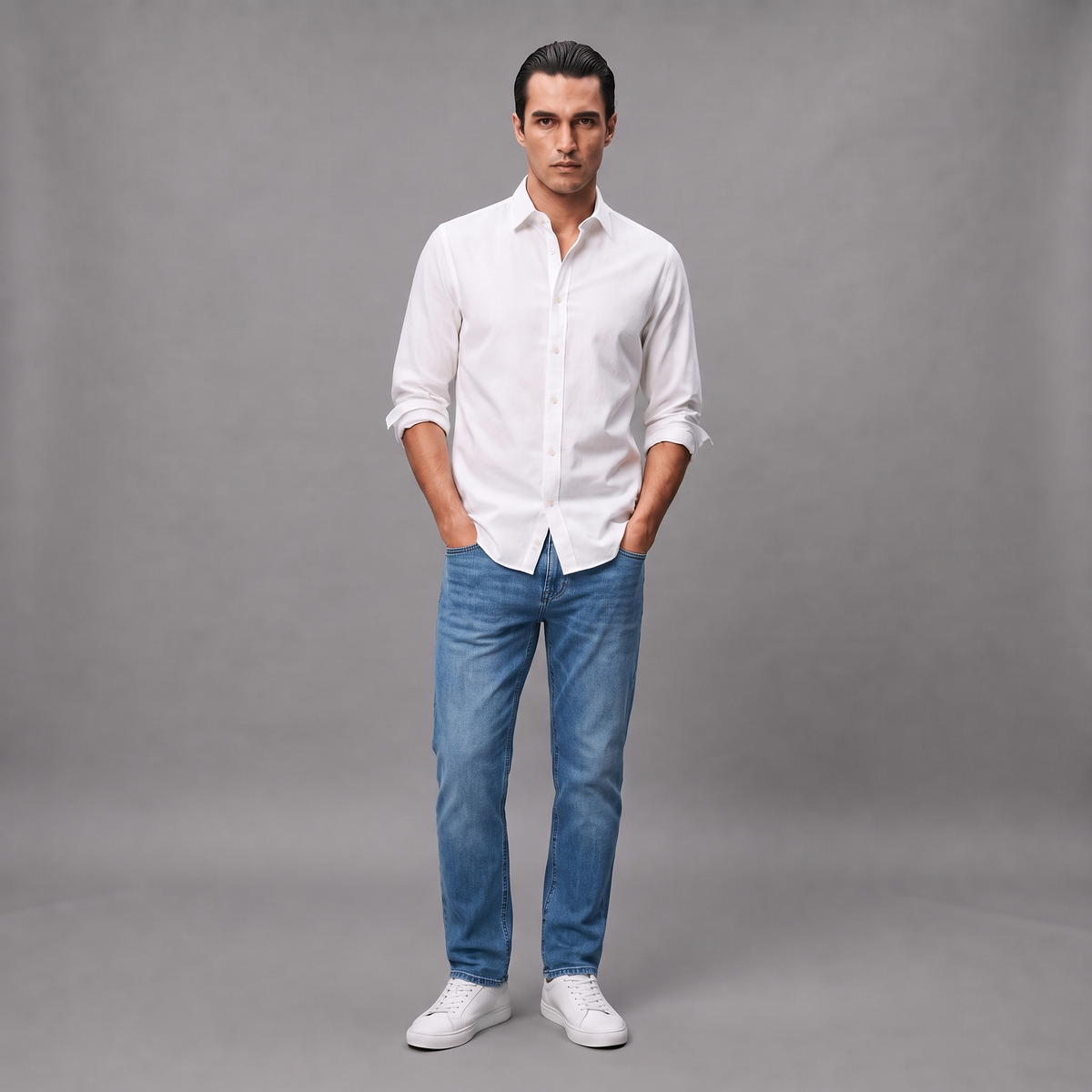 Jean Skinny Hombre Lec Lee Azul Medio