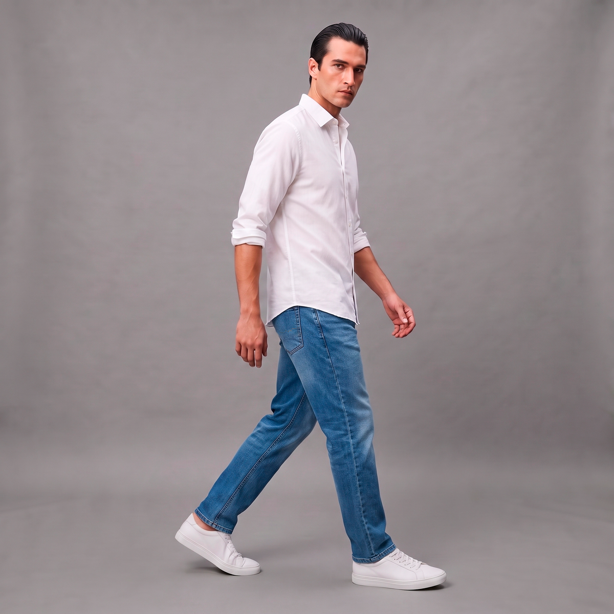 Jean Skinny Hombre Lec Lee Azul Medio