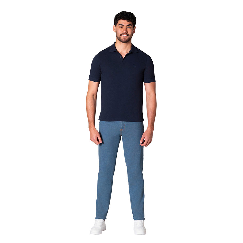 Jean Staid Hip Lec Lee índigo Medio