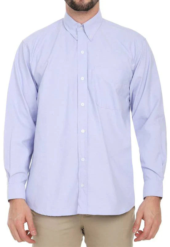 Camisa Básica 11305 Lec Lee Hombre - Azul Claro