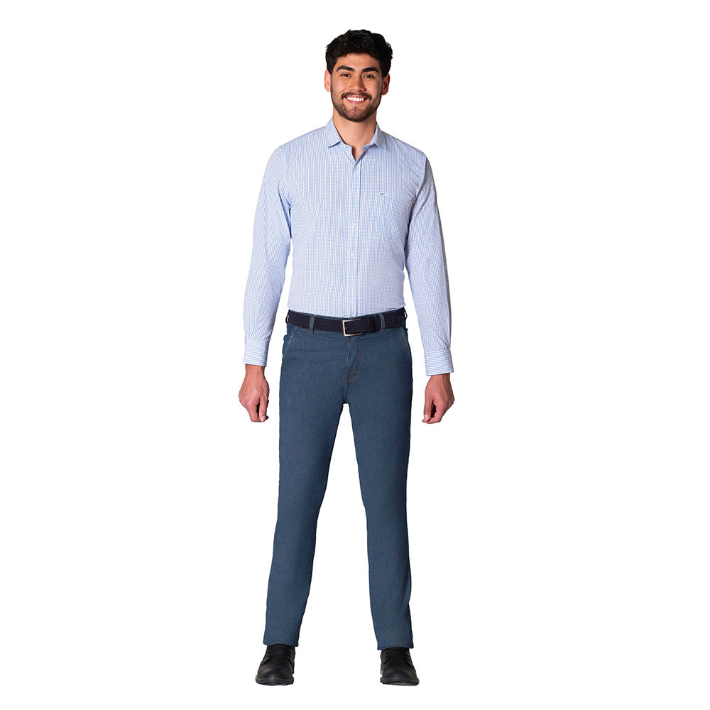 Pantalón Casual Hombre Lec Lee Azul