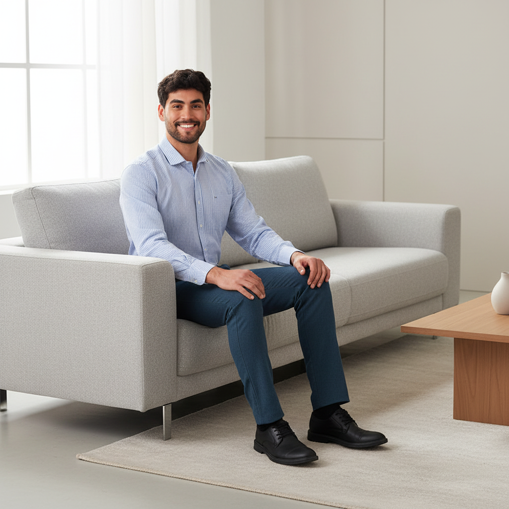 Pantalón Casual Hombre Lec Lee Azul