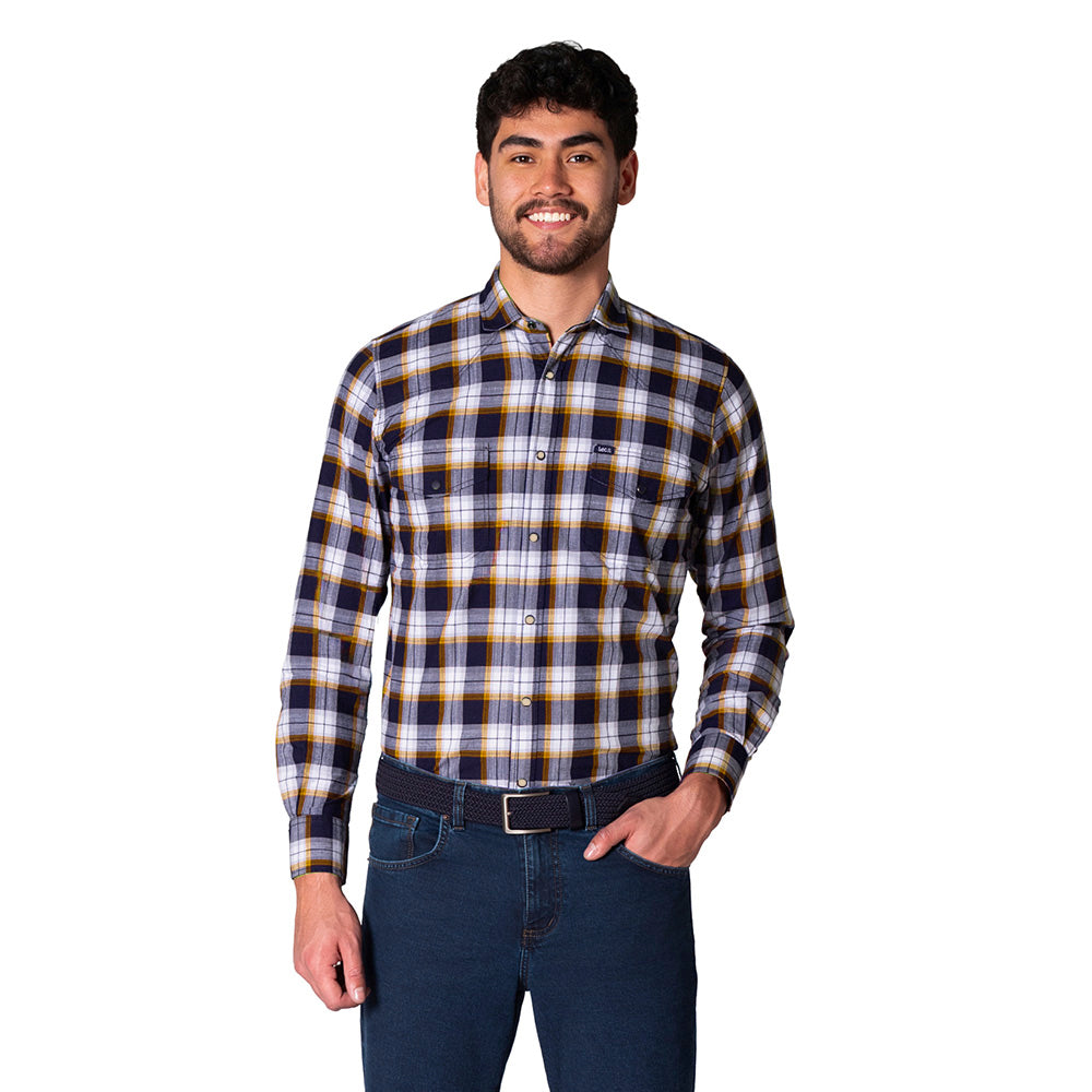 Camisa a Cuadros para Hombre Lec Lee