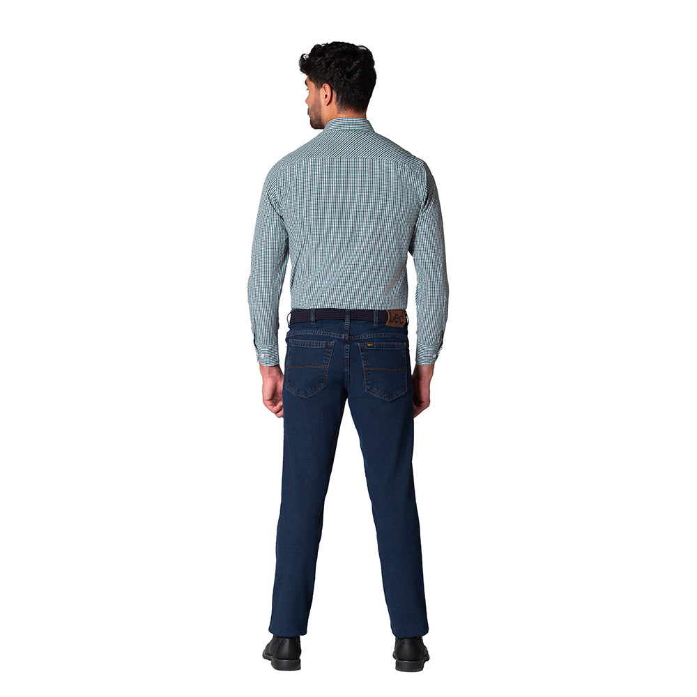 Camisa Casual Hombre Lec Lee Verde-Vinotinto