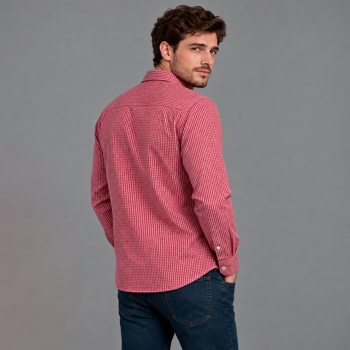 Camisa Casual Lec Lee Rojo