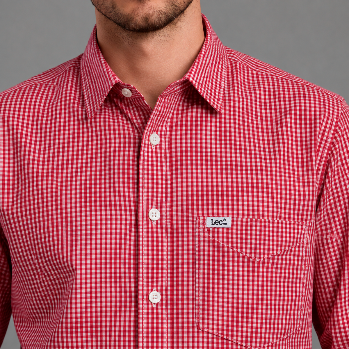 Camisa Casual Lec Lee Rojo