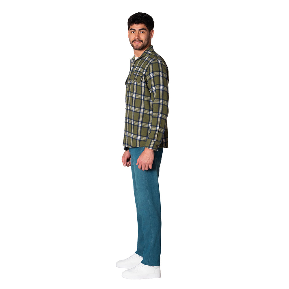 Camisa Leñadora para Hombre Lec Lee - Verde