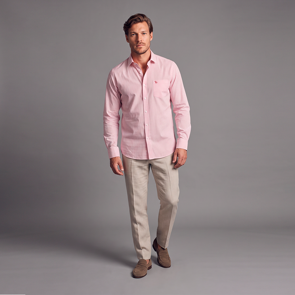 Camisa Casual Hombre Lec Lee a Cuadros