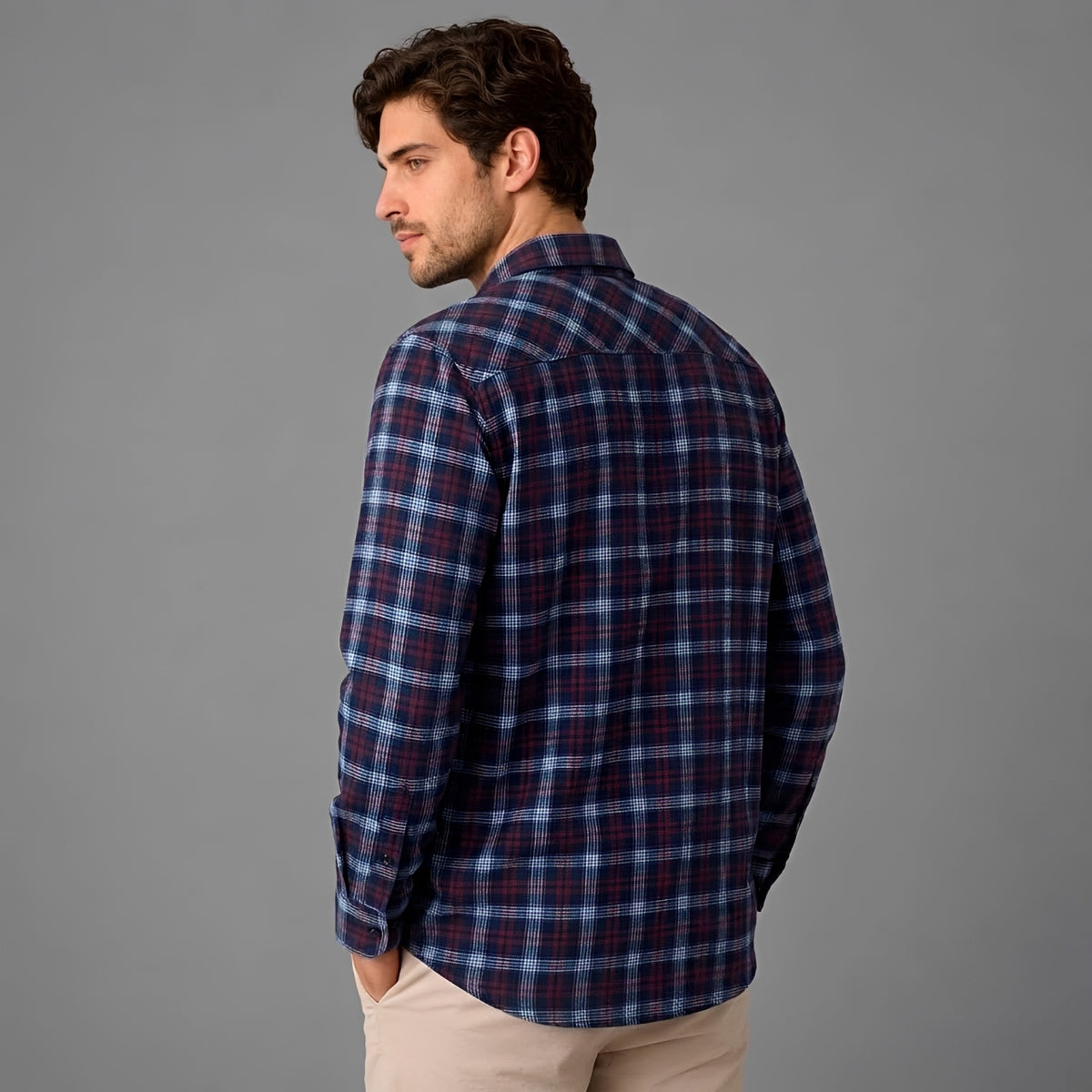 Camisa Casual Hombre Lec Lee Vinotinto