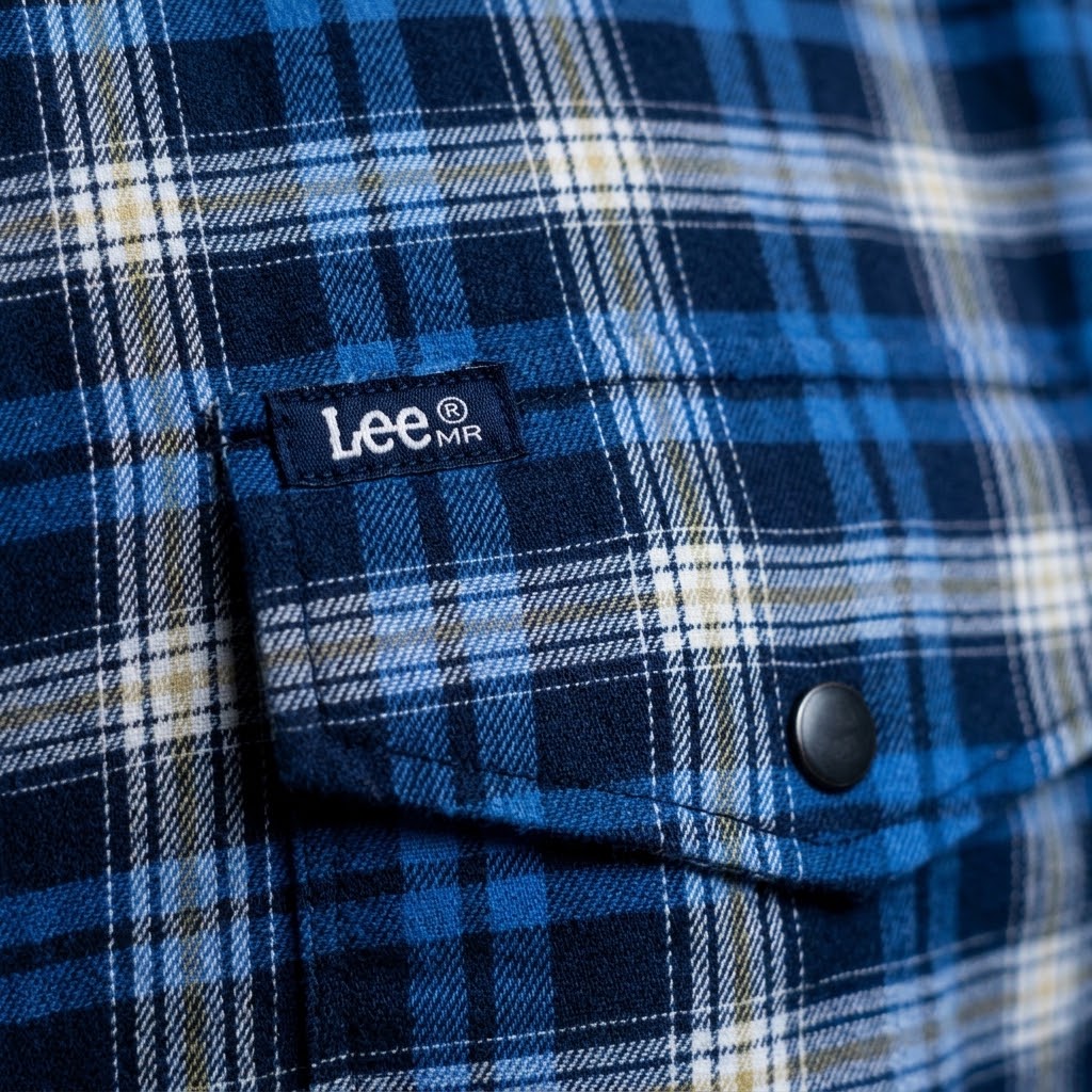 Camisa Casual Hombre Lec Lee Azul Rey