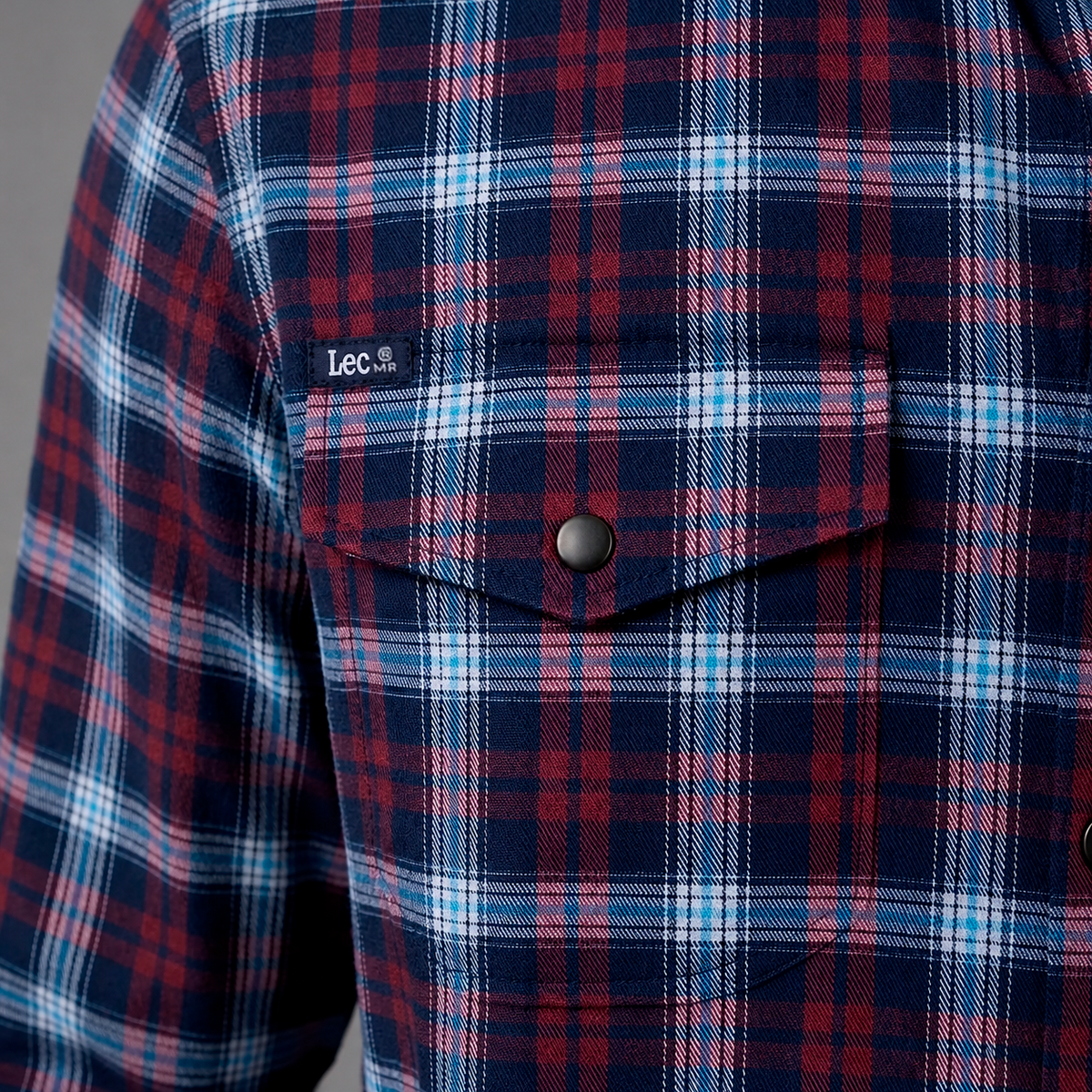 Camisa Casual Hombre Lec Lee Vinotinto