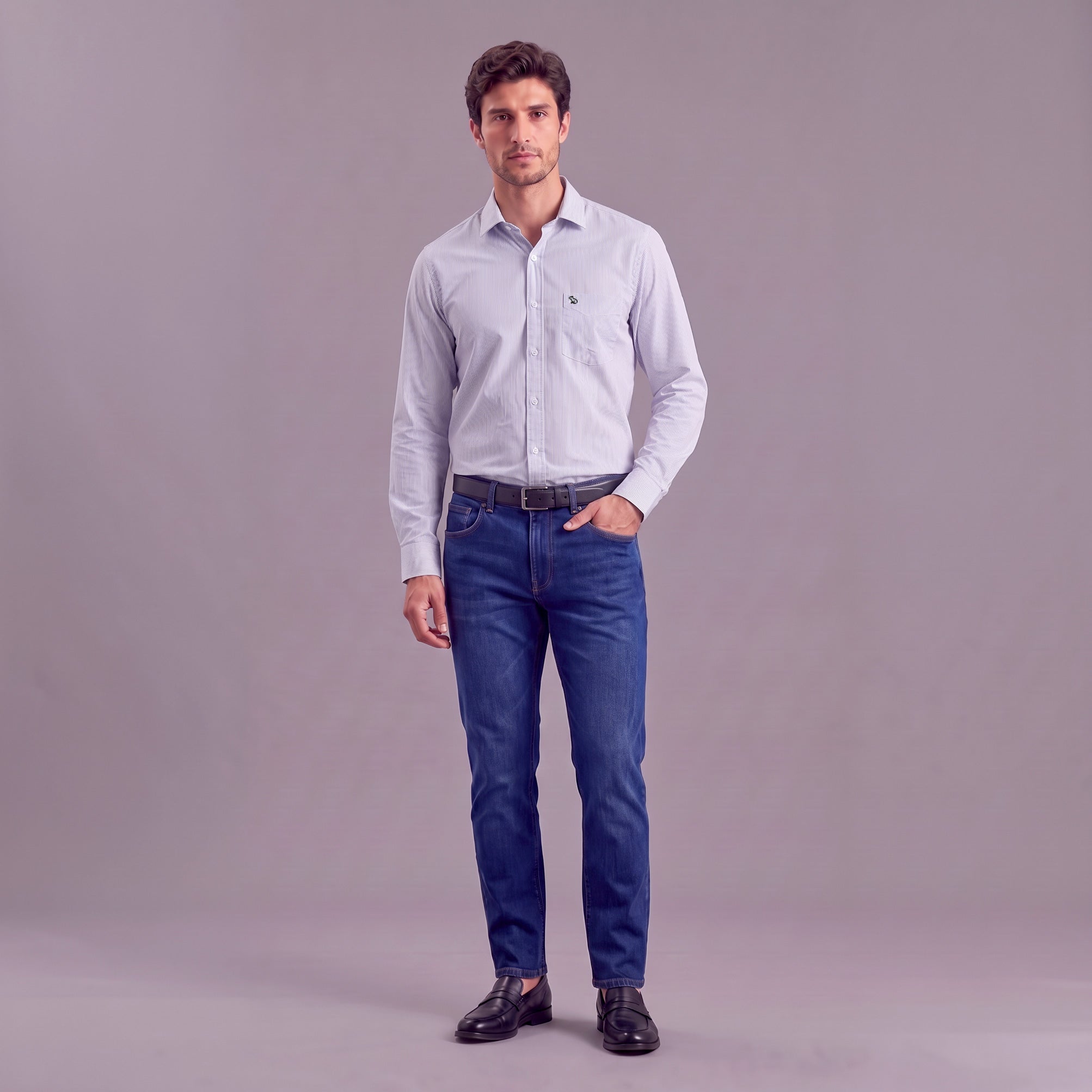 Camisa Formal Hombre Lec Lee Rayas