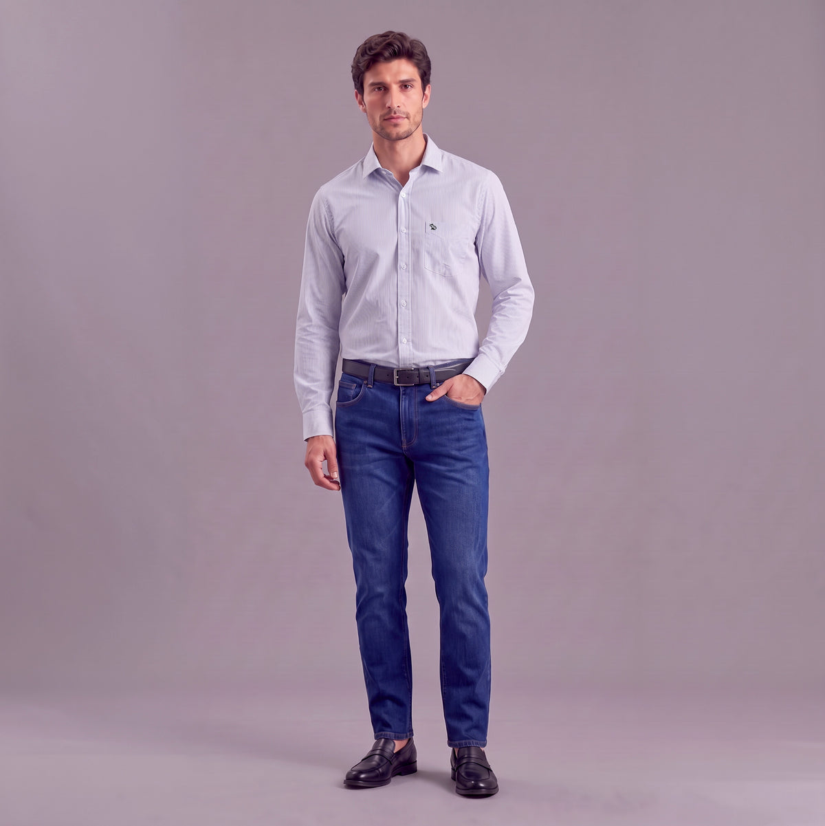 Camisa Formal Hombre Lec Lee Rayas
