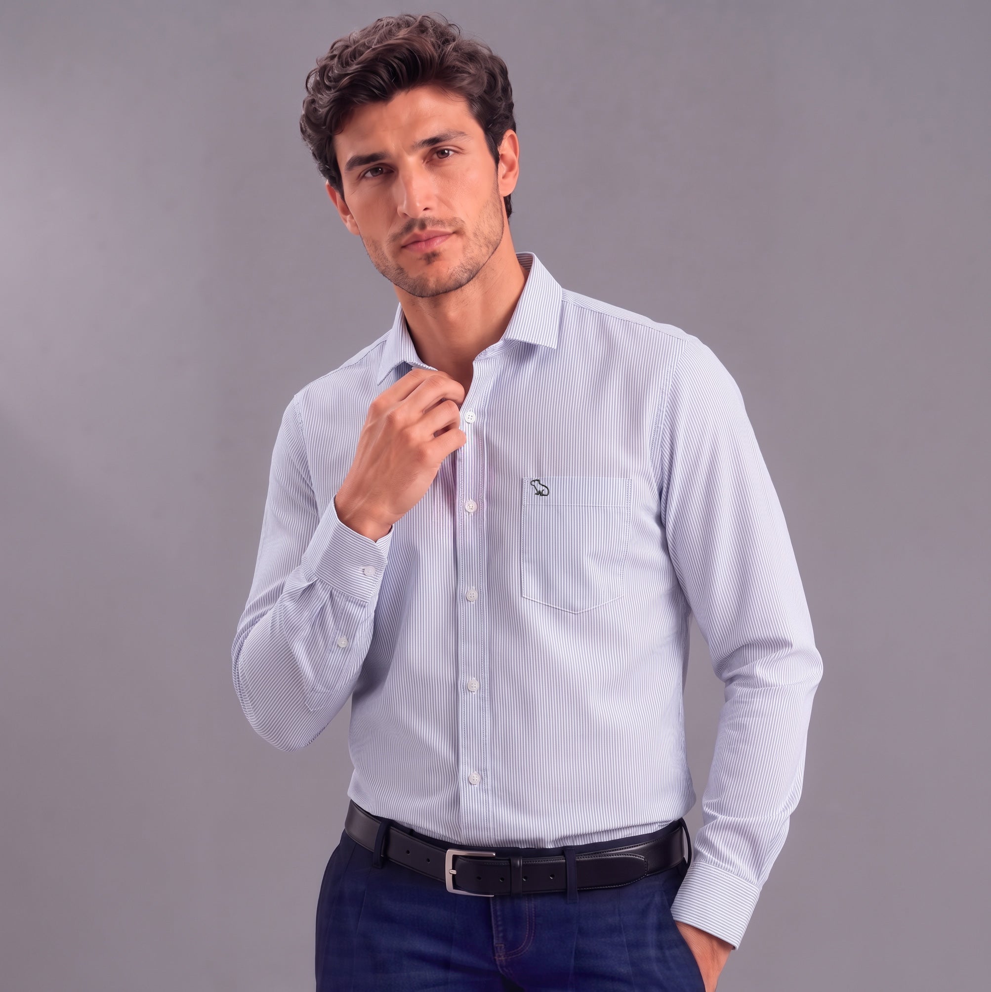 Camisa Formal Hombre Lec Lee Rayas