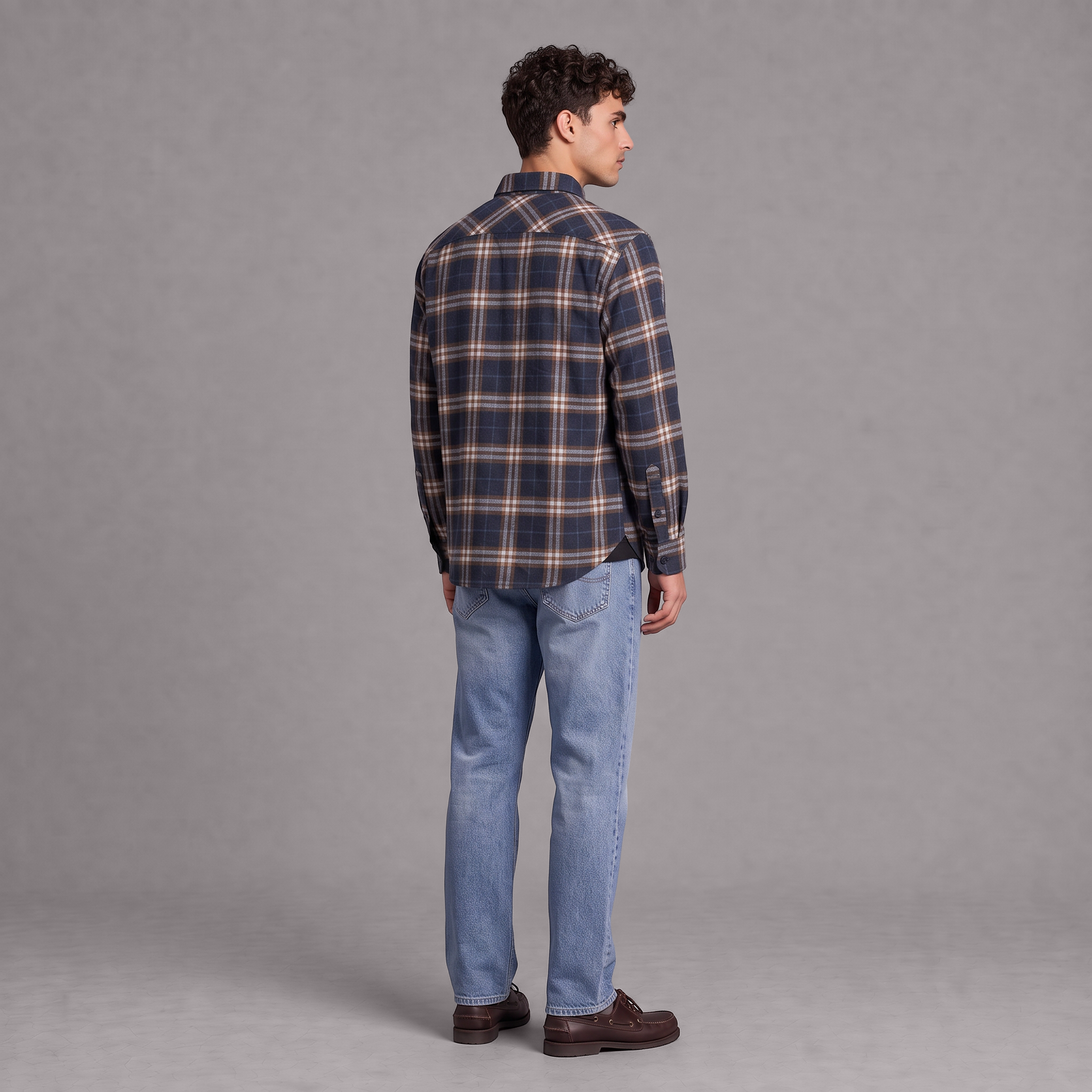 Camisa Leñadora Hombre Lec Lee Café