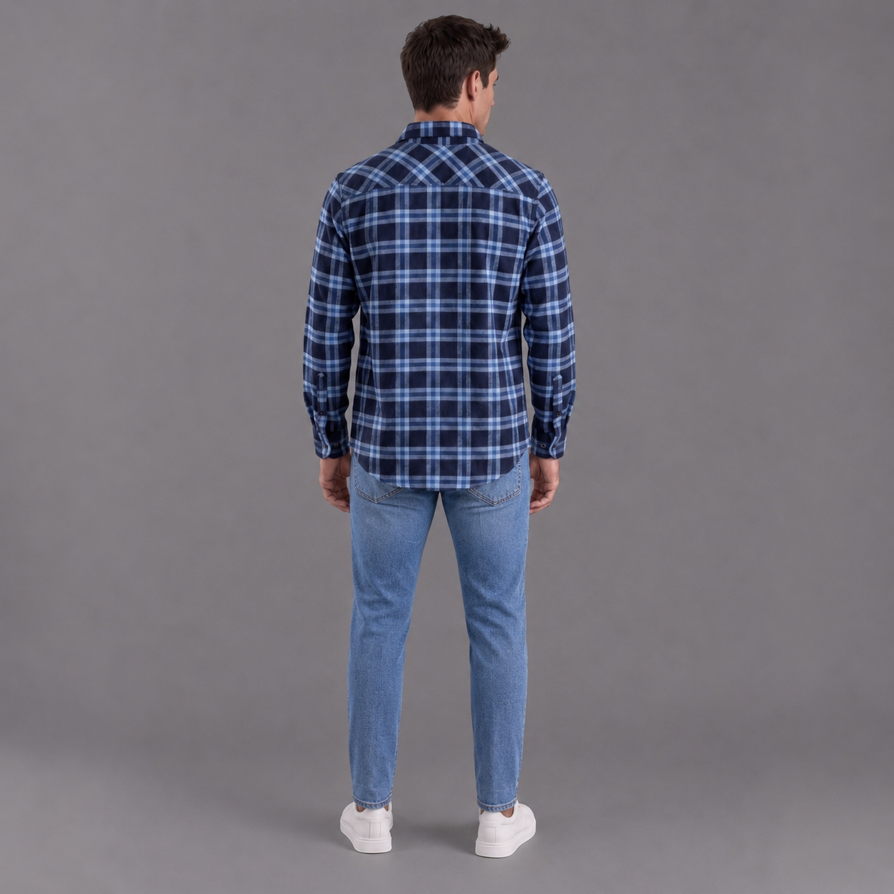 Camisa Leñadora Hombre Lec Lee Azul Claro