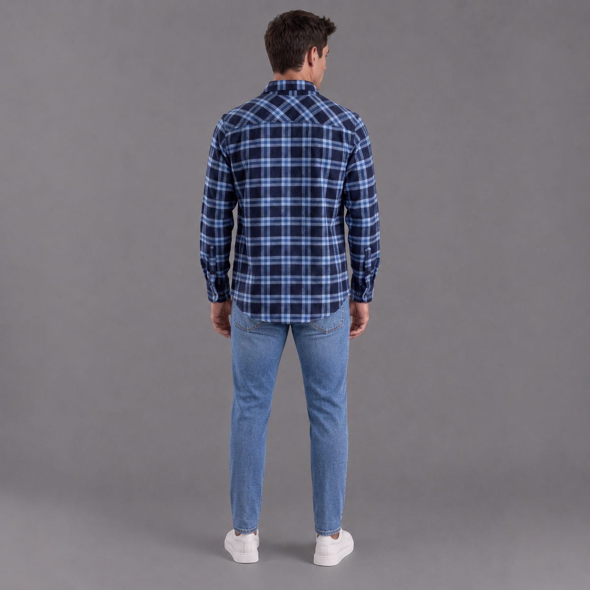 Camisa Leñadora Hombre Lec Lee Azul Claro