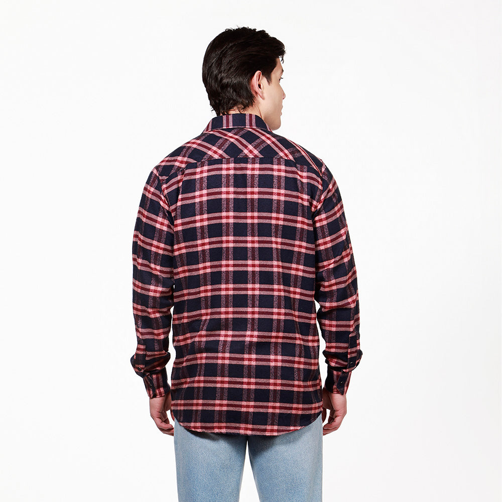 Camisa Leñadora Lec Lee para Hombre - Vinotinto