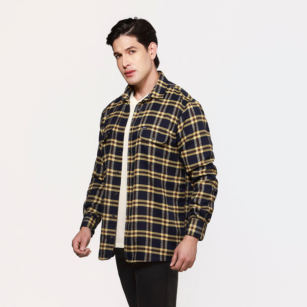 Camisa Leñadora Lec Lee para Hombre - Vinotinto