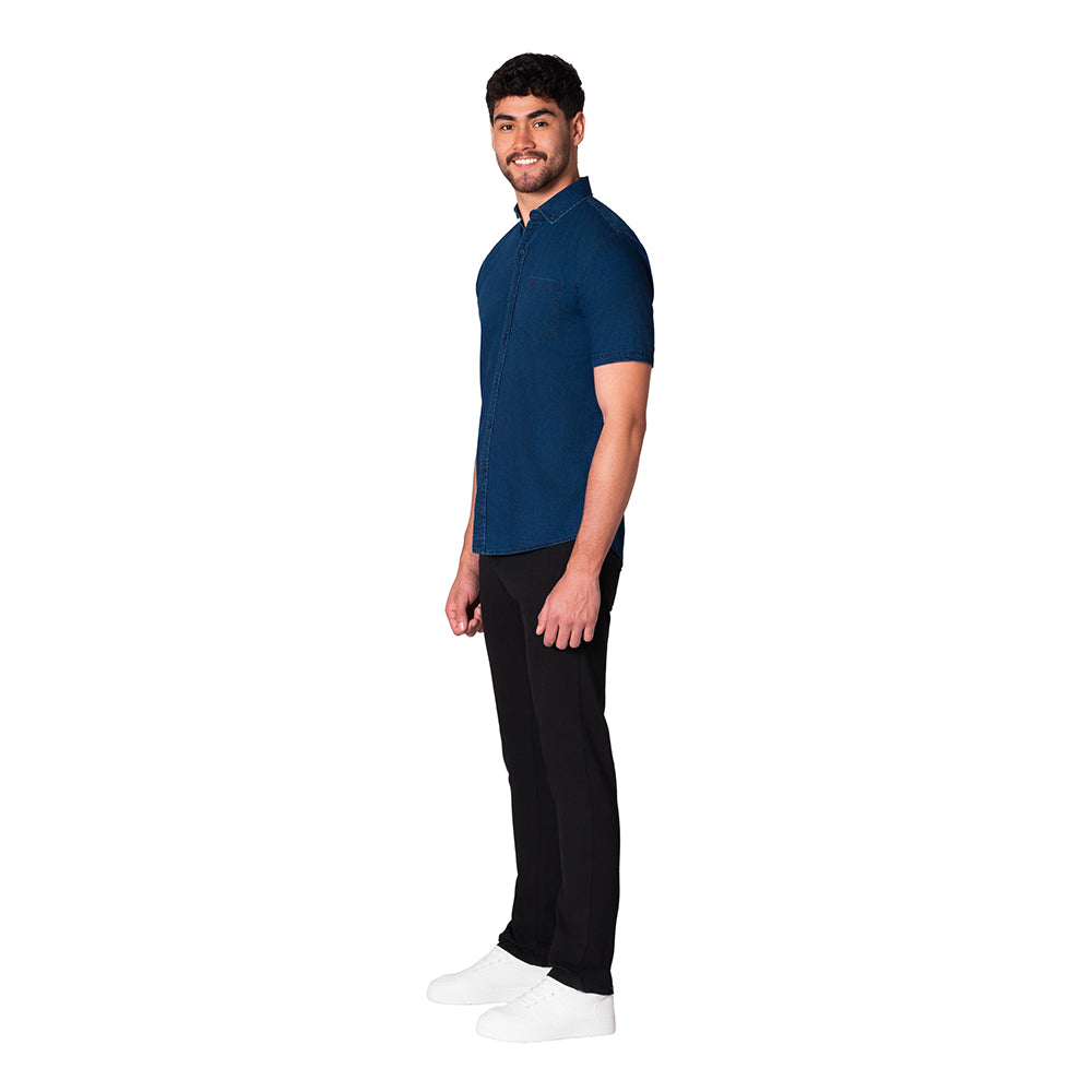 Camisa Chambray Hombre Lec Lee – Índigo Oscuro