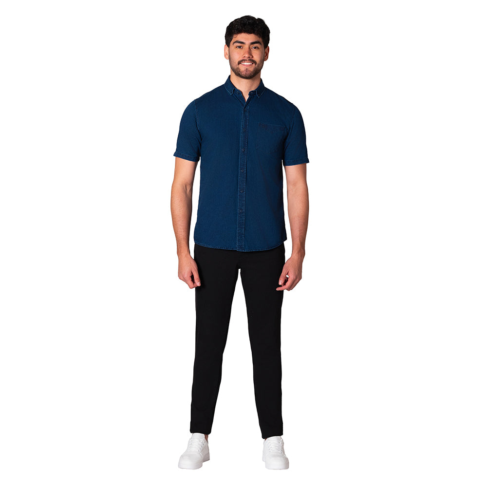 Camisa Chambray Hombre Lec Lee – Índigo Oscuro