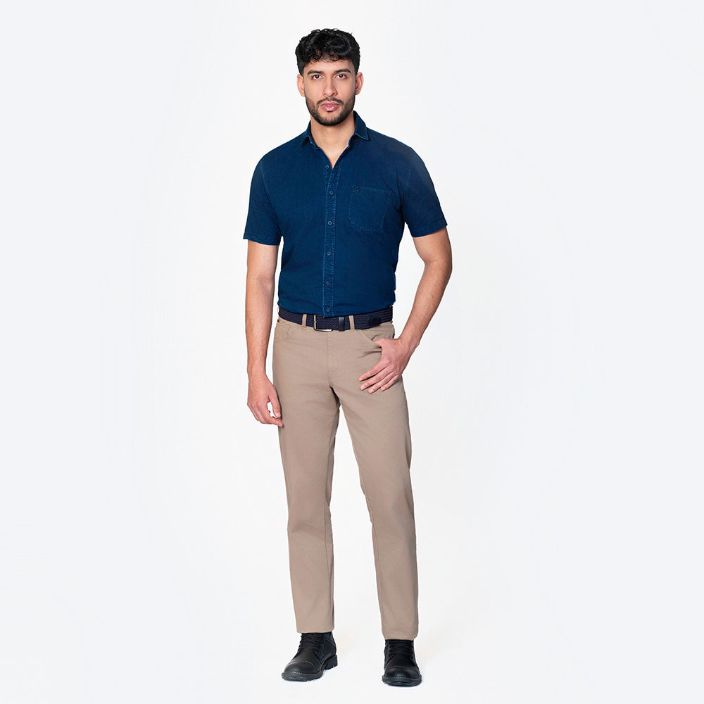 Camisa Chambray Hombre Lec Lee – Índigo Oscuro