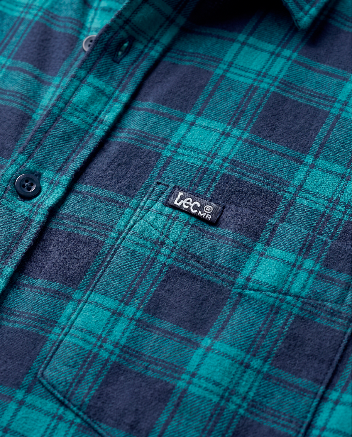 Camisa Leñadora Hombre Lec Lee Verde