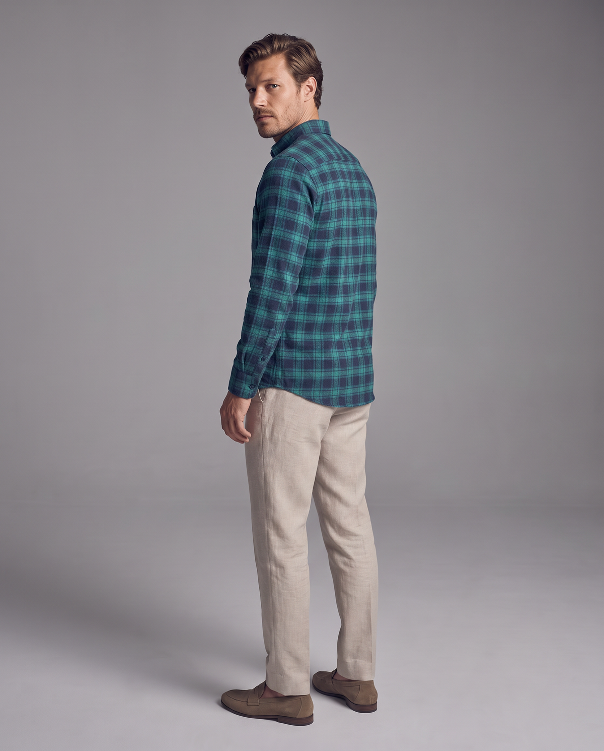 Camisa Leñadora Hombre Lec Lee Verde